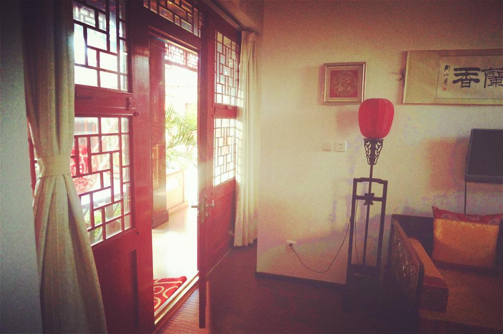 Templeside Deluxe Hutong Hotel Peking Zimmer foto