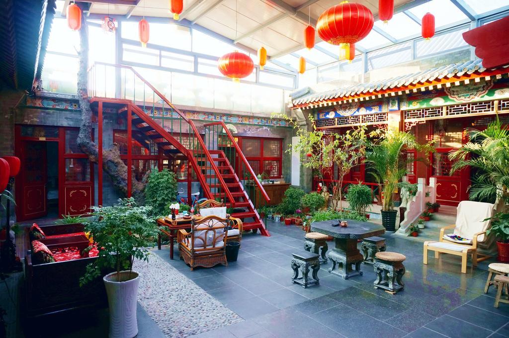Templeside Deluxe Hutong Hotel Peking Exterior foto