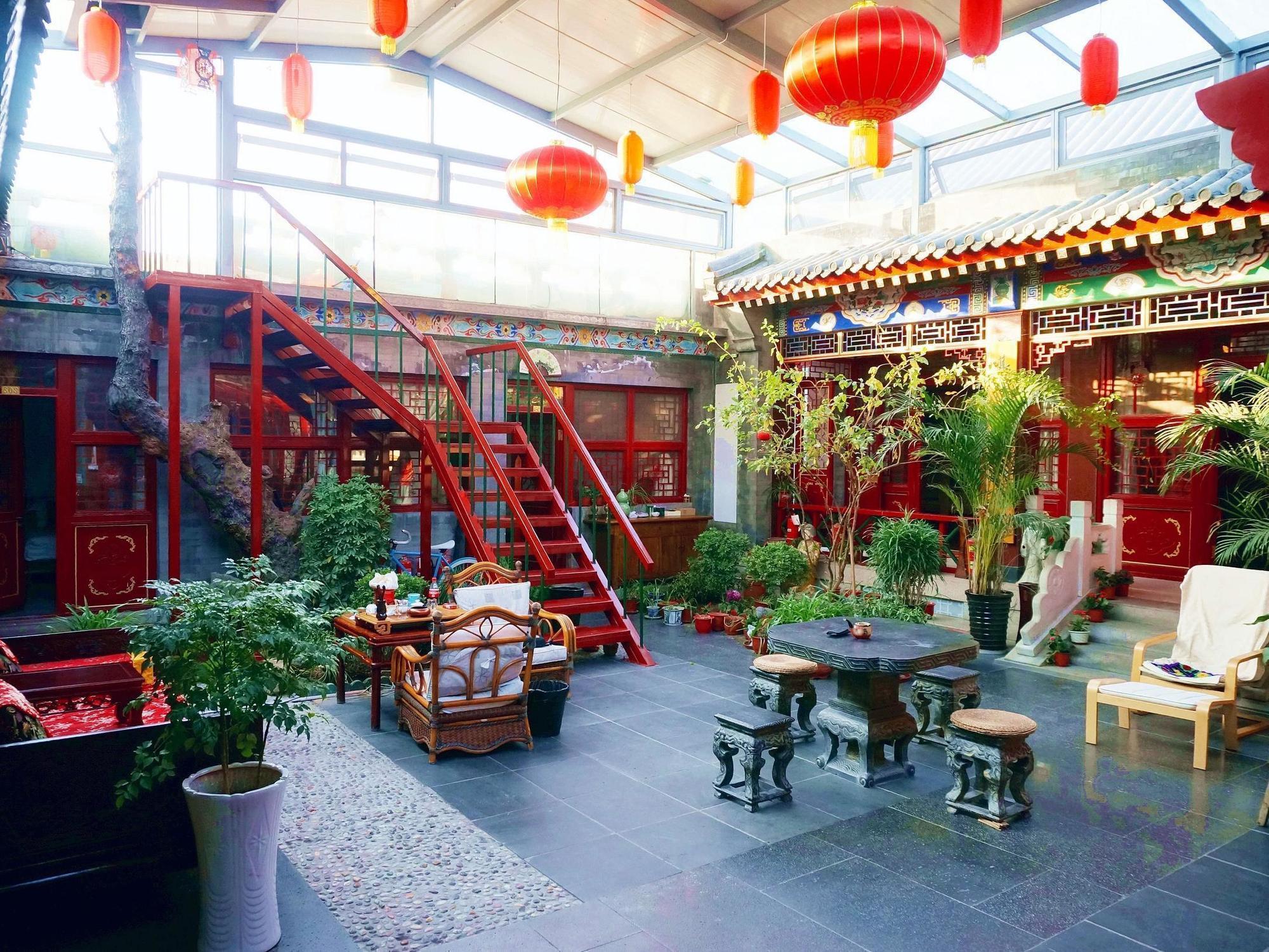 Templeside Deluxe Hutong Hotel Peking Exterior foto