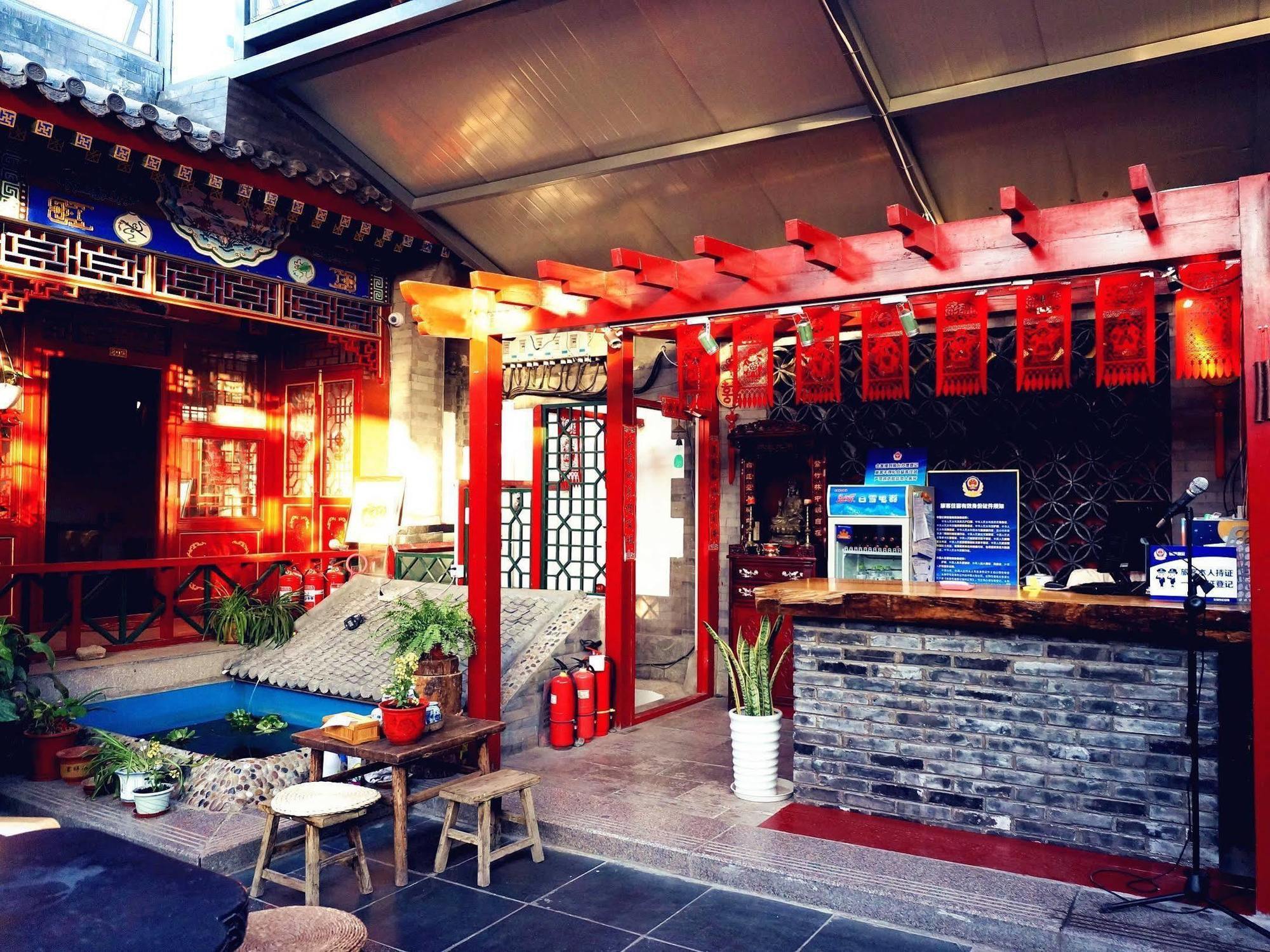 Templeside Deluxe Hutong Hotel Peking Exterior foto